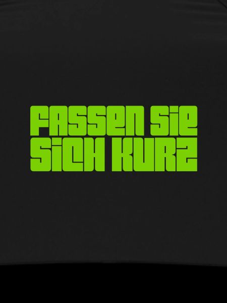 bitte kurz fassen