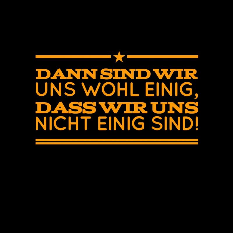 wir können uns nicht einigen