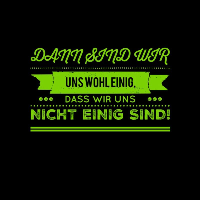 wir sind uns nicht einig