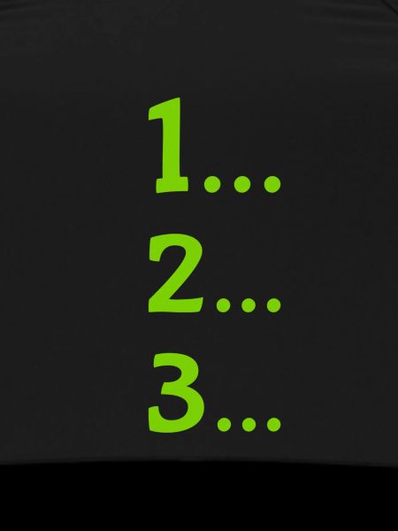 One, two, three