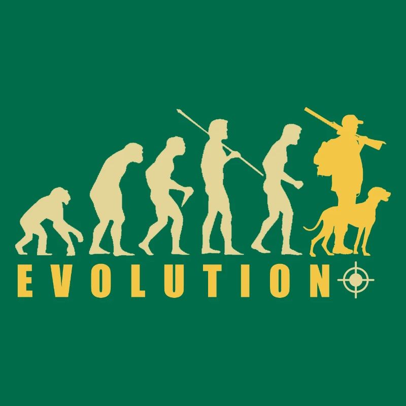 Evolution Hunter Lustiges Jagdgeschenk