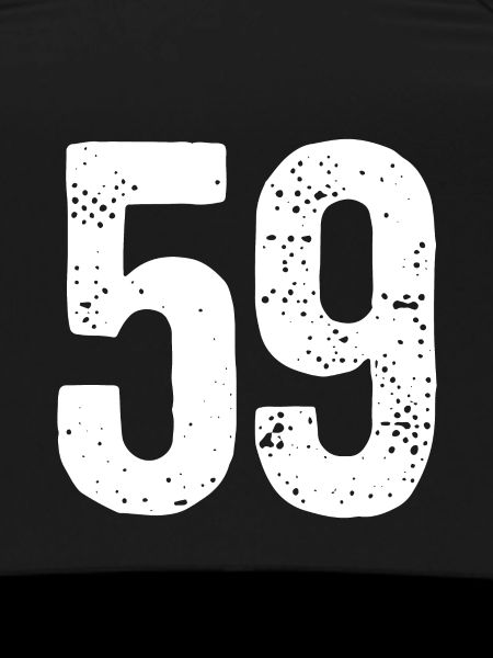 59 Numbers White