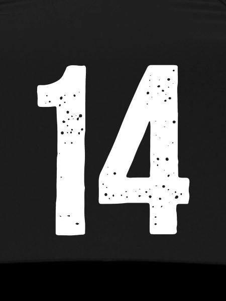 14 Numbers White