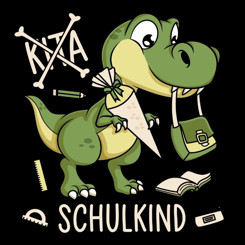 Schule Einschulung Dinosaurier Dino Schulkind
