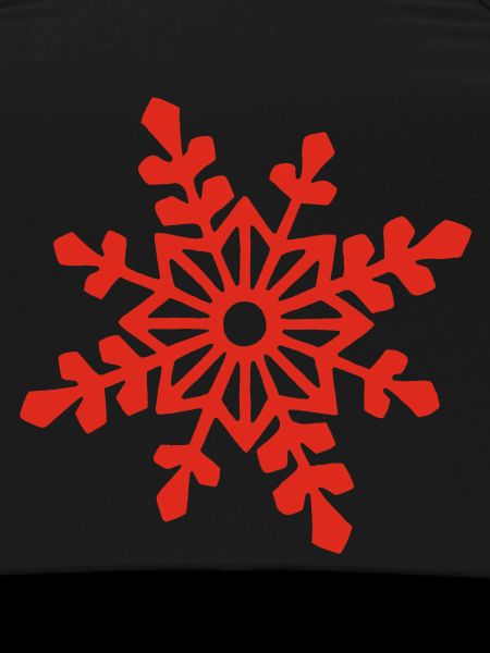 Red snowflake