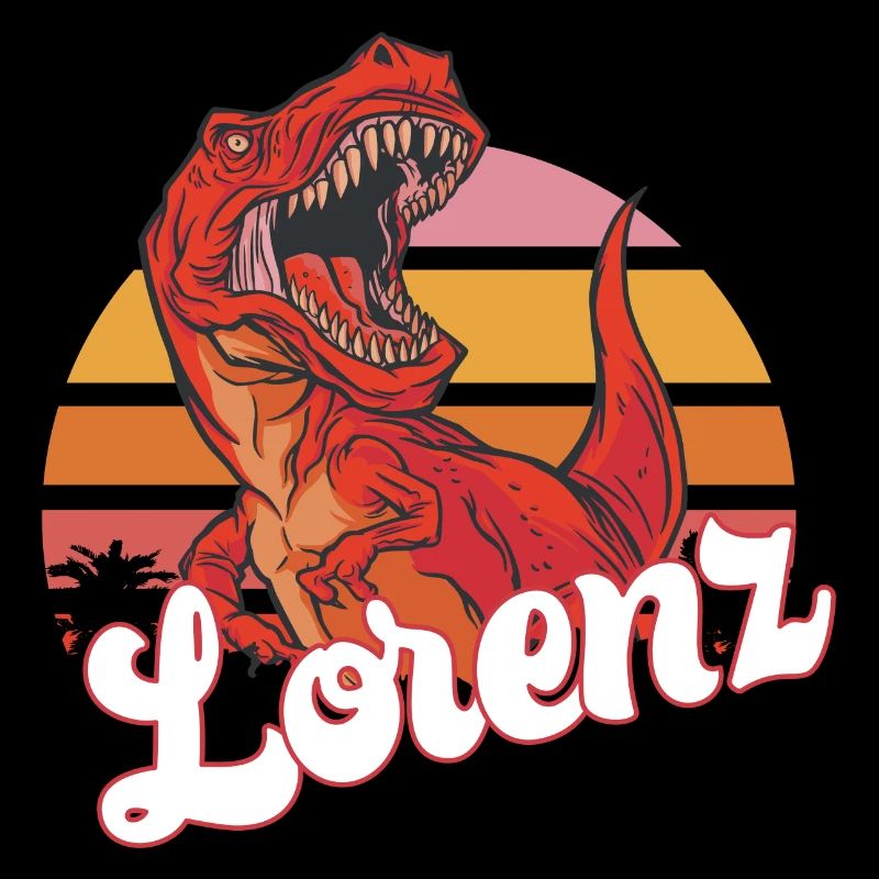 LORENZ - Beau prénom de garçon avec T-REX Dino