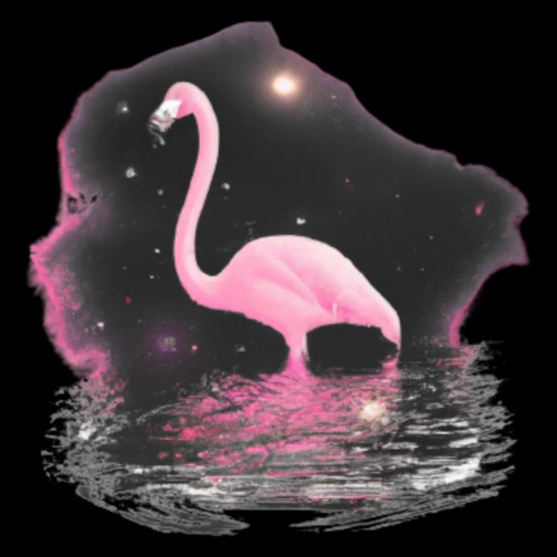 Flamingo Galaxy Space Idée cadeau Rose Trendy