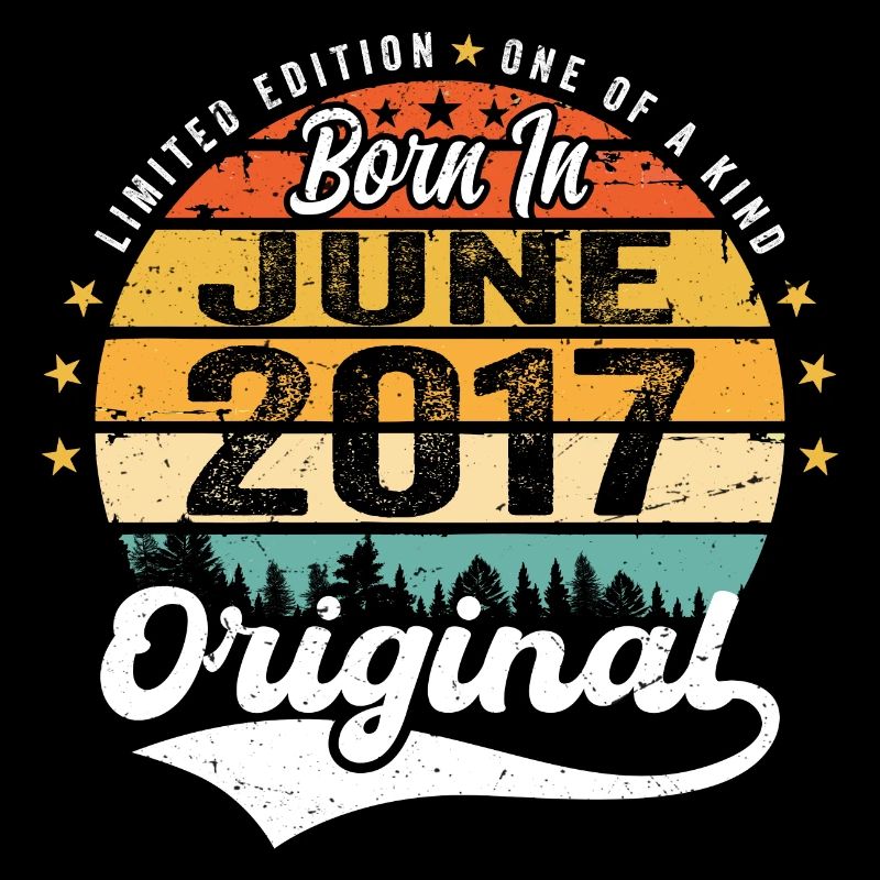 Born in June 2017 Birthday Gift June 2017
