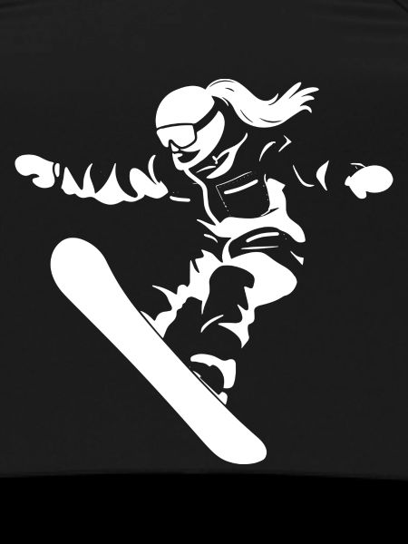 Dessin d’une snowboardeuse