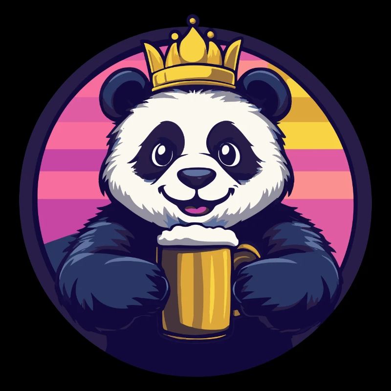 Bande dessinée de bière Panda