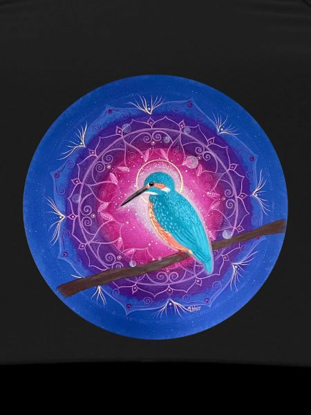 Mystical Kingfisher with Mandala