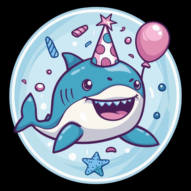 Bande dessinée d’anniversaire de requin