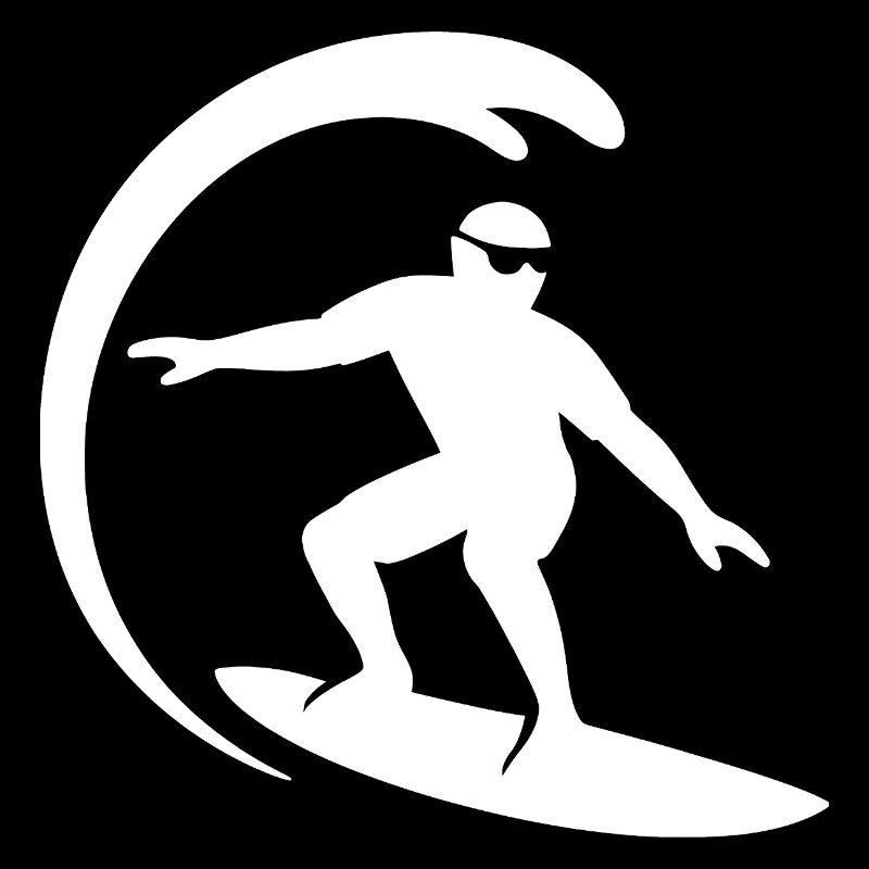 Surfeur Surf Planche de Surf Silhouette Été