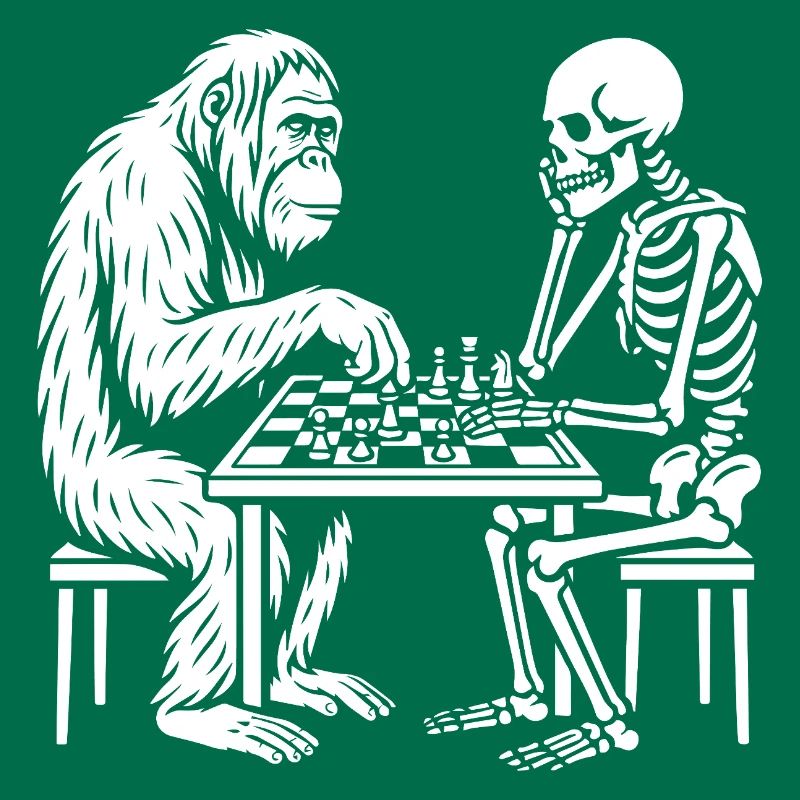 Primate vs Skeleton Chess Duel