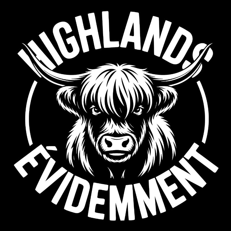 Highland cow logo