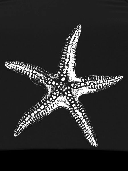 Starfish Silhouette Nautical Ink