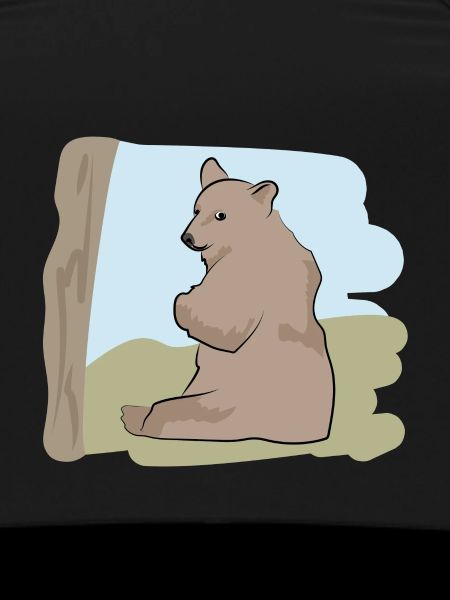 Illustrated design with bear