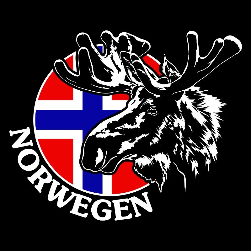 NORWEGEN Elch Tier Wildnis Wilsigns