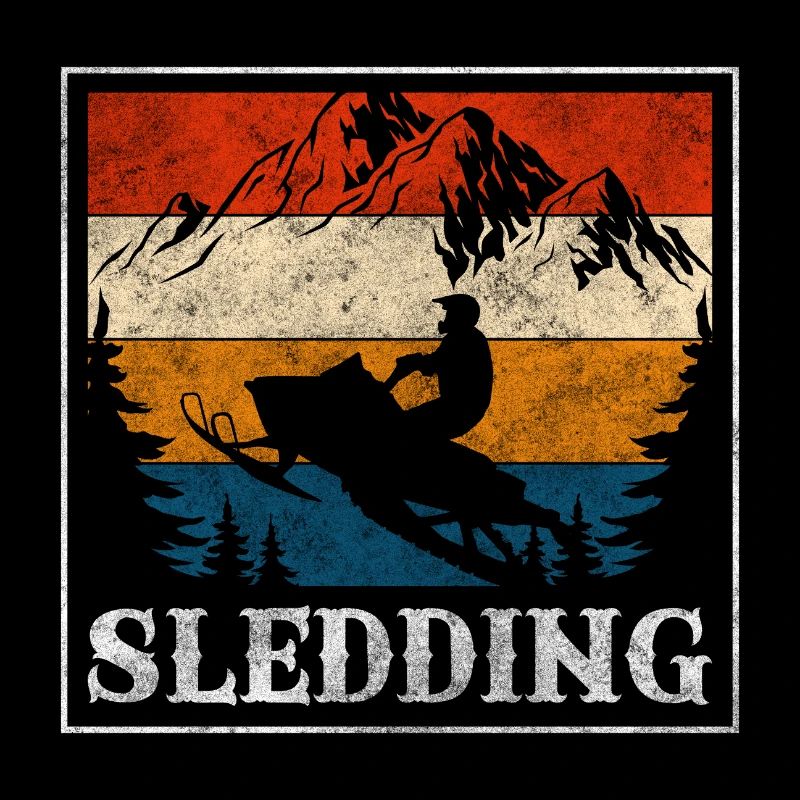 Sledding Ski Holiday Fun