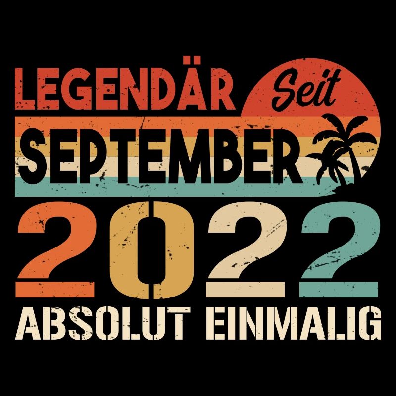 2022 September Vintage Geburtstagsgeschenk 2022