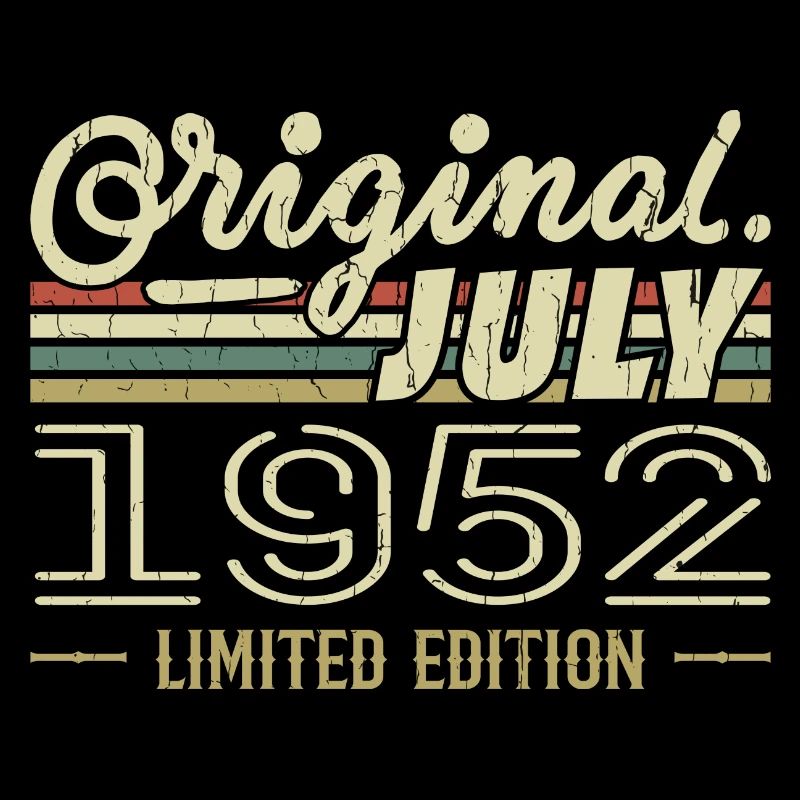 Juli 1952 Original Geburtstagsgeschenk 1952
