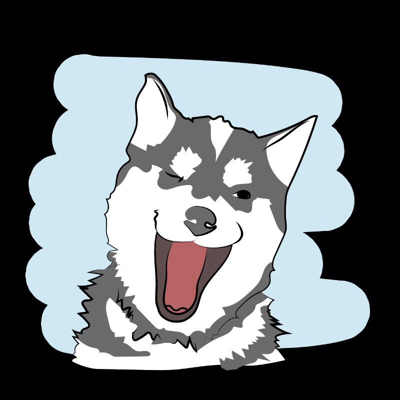 Conception d’illustration « Husky Kisses »