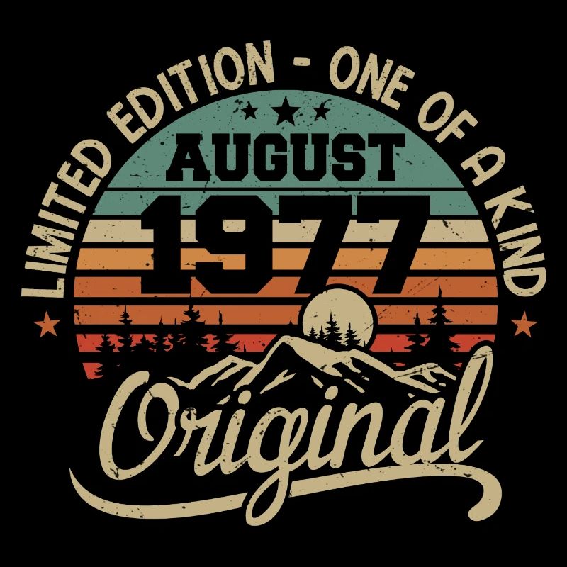 August 1977 Birthday Gift - Born August 1977