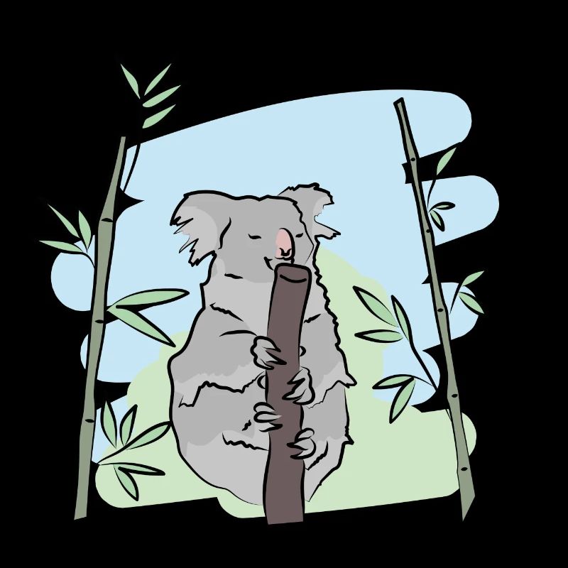 Illustration design "Koala Kisses"