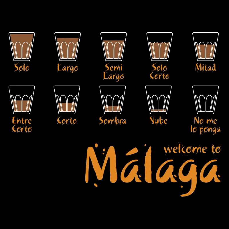 Welcome to Malaga (blue)
