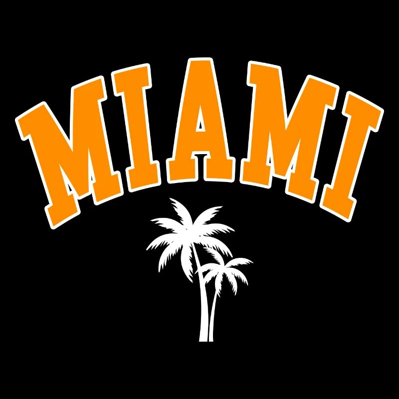 miami palmen orange