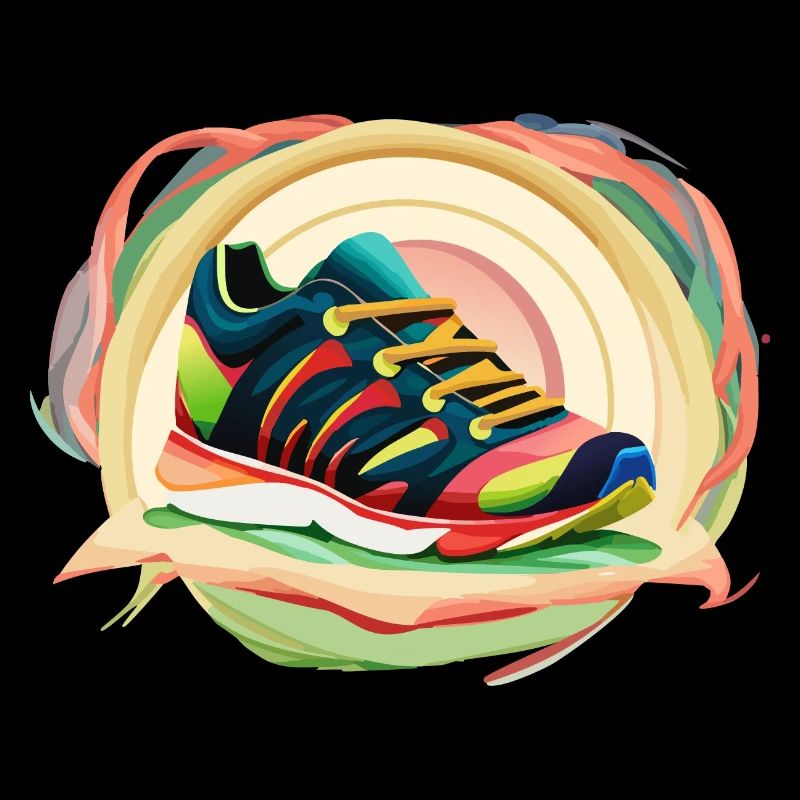 Chaussures de course colorées