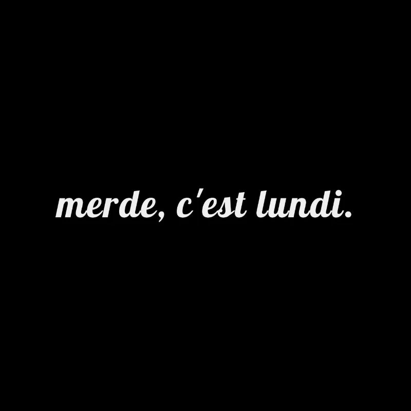 MERDE C'EST LUNDI