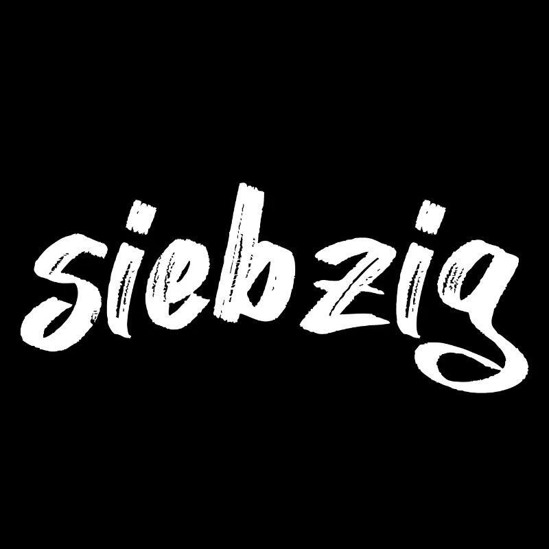 Siebzig Schriftzug