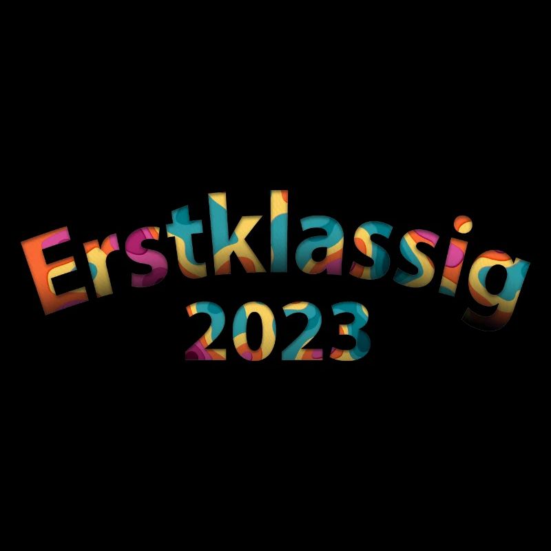 Erstklassig 2023 Schulkind Mädchen Junge