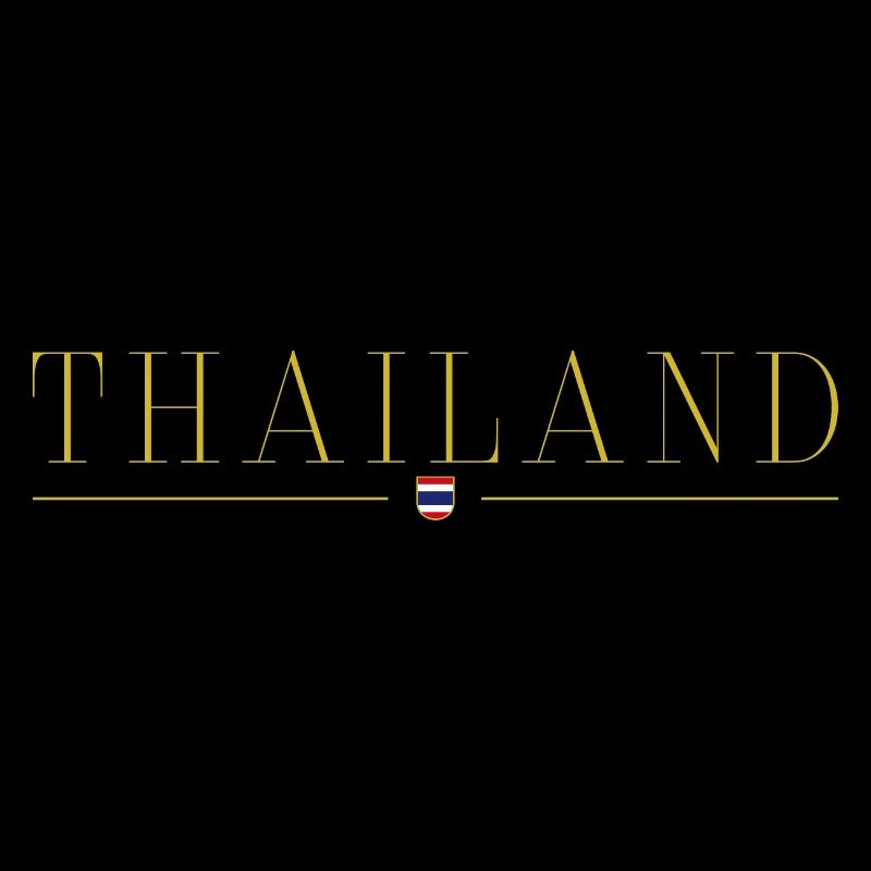 J’aime la Thaïlande, T-shirt design de style élégance