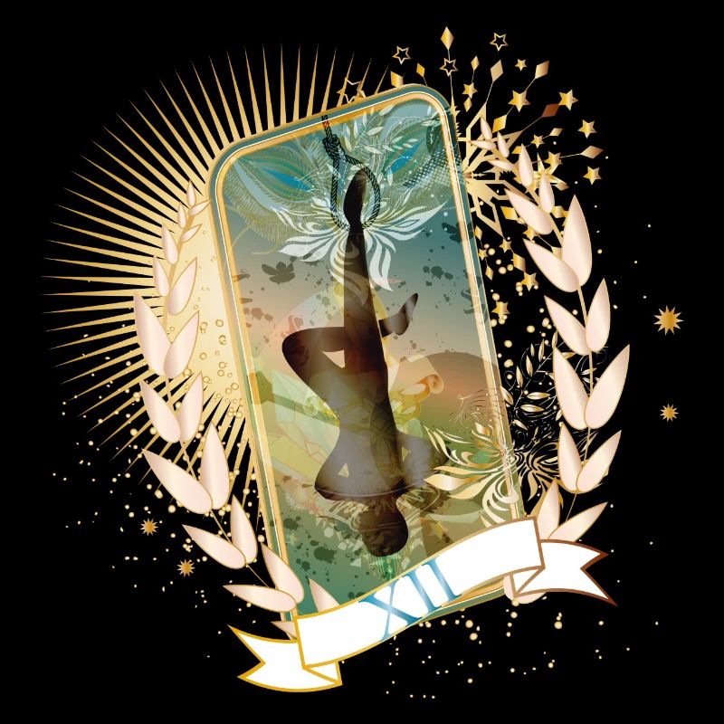 1000 tarots carte de tarot le pendu