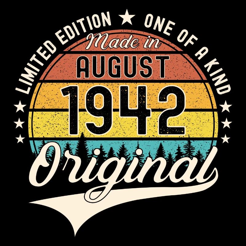 Cadeau original du 80e anniversaire d'août 1942