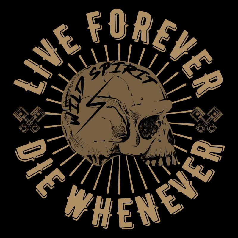 Live Forever Skull