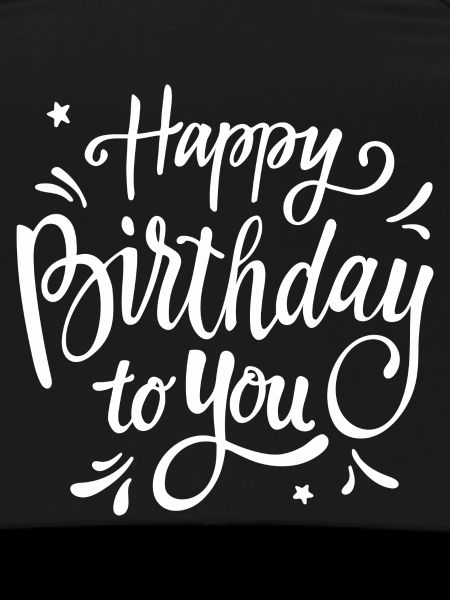 Birthday Script Handwritten Celebration