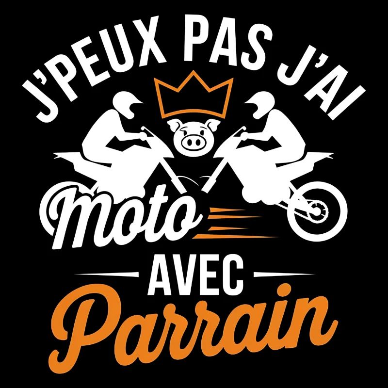 Motard avec Parrain - J'peux pas j'ai Moto