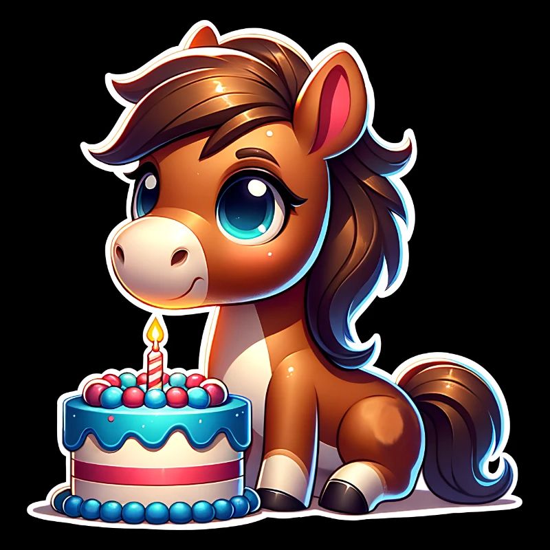 Cheval Poulain Poney Anniversaire