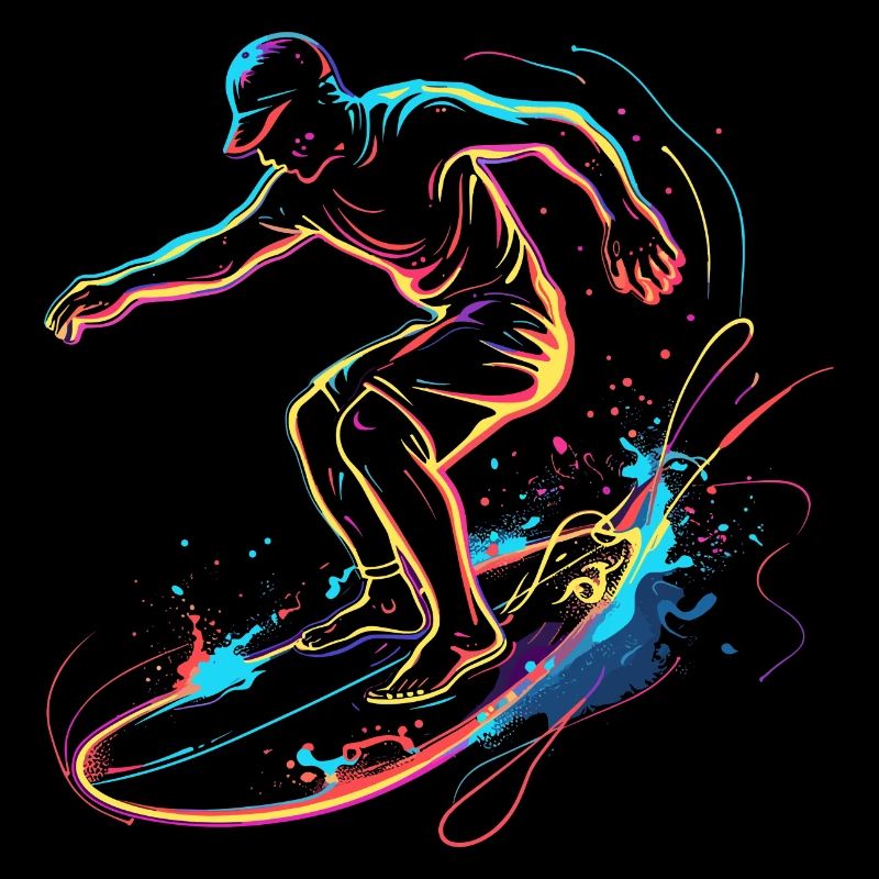 Surfing Boy Retrowave