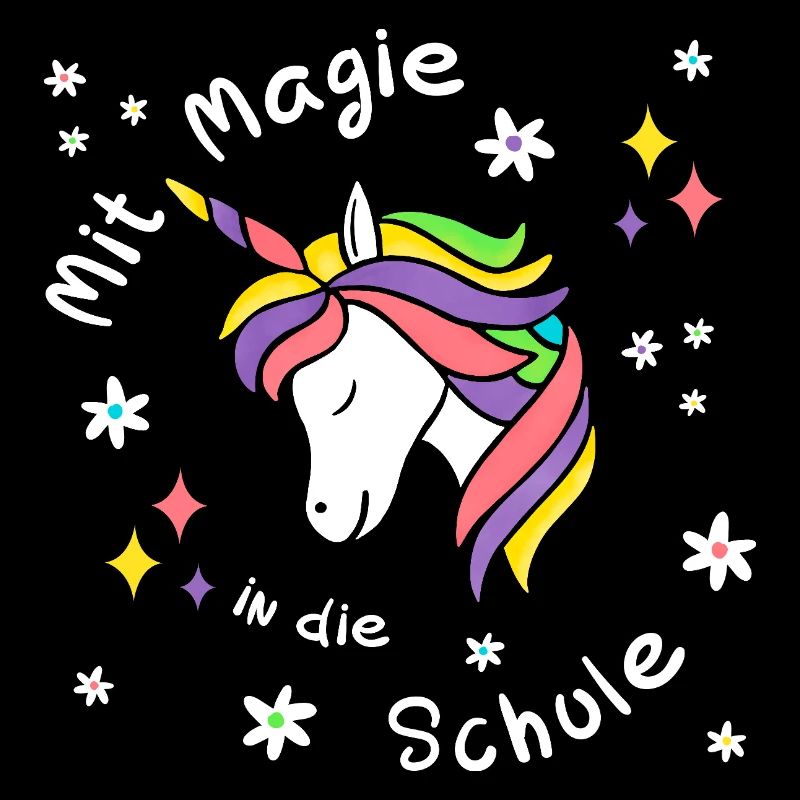 Mit Magie in die Schule - Einhorn - Einschulung