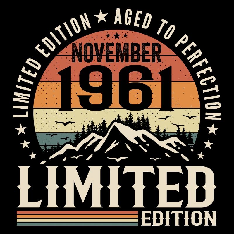 November 1961 Einzigartiger Retro-Geburtstag