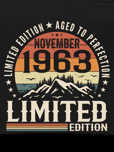 November 1963 Unique Retro Birthday