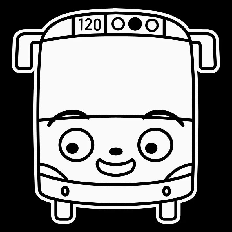 Kleiner Bus Cartoon – Comic Schulbus Reise Spaß