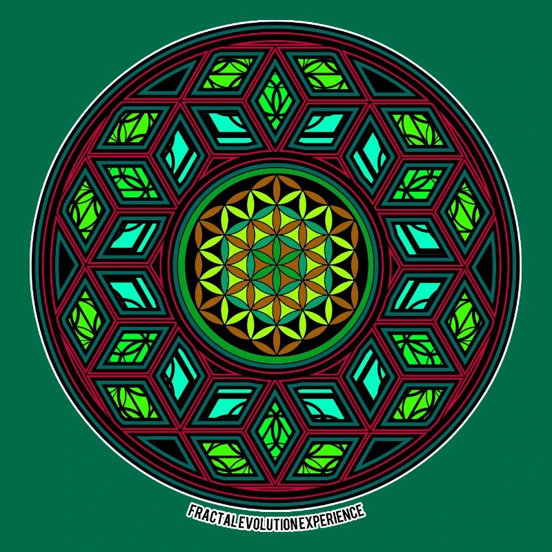 Fractal Evolution Kaleidoscope Mandala Pattern Yoga