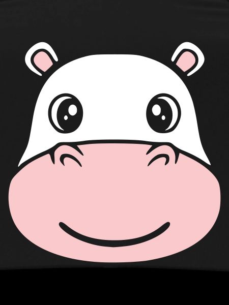 Hippopotamus Head Face Mask Smile