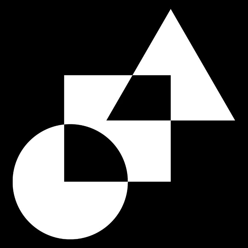 Monochromes geometrisches Mosaik