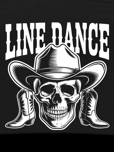 Line Dance Skull Western
